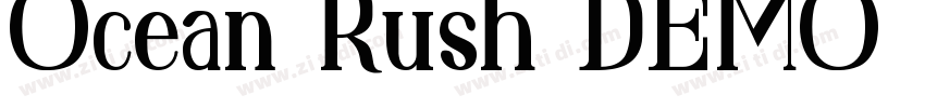 Ocean Rush DEMO Regu字体转换